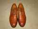Vintage ALDEN MEN'S Leather Men's Shoes Brown Wing Tip Dead Stock Sz 9 1/2 R/D