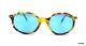 Vintage Alpina Sunglasses Italy 1980's Tortoise Blue Medium Unused Dead-stock