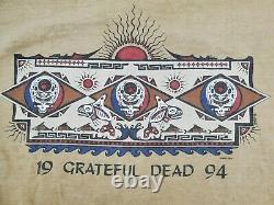 Vintage Authentic Grateful Dead 1994 Tour T-Shirt Large Jester Designed