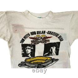 Vintage Concert TShirt Tom Petty, Bob Dylan, Grateful Dead Size S Authenticated