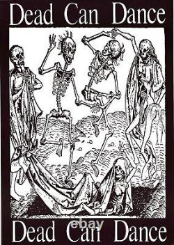 Vintage Dead Can Dance Skull Skeleton Australian Band Poster 34 x 24