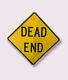 Vintage Dead End Road Sign Embossed Original Metal Highway Road Sign Collectible