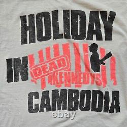 Vintage Dead Kennedys T-shirt, Holidays In Cambodia, Single Stitch