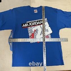Vintage Dead Stock Air Jordan 3 III Cement Jump Man Tshirt 23 Rare Made In Usa