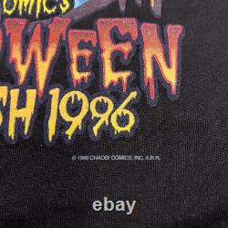 Vintage Dead Stock CHAOS COMICS HALLOWEEN BASH 1996 T Shirt Large Graphitti
