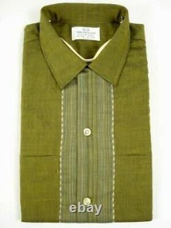 Vintage Dead Stock VAN HEUSEN VANTAGE Open Collar Rockabilly Shirt 15-15.5 M