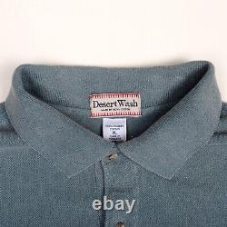 Vintage Desert Wash Grateful Dead Psycle Sam Embroidered Polo Shirt Men's XL