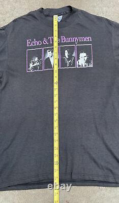 Vintage Echo And The Bunnymen Concert Tour T Shirt Dead Stock