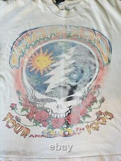 Vintage GRATEFUL DEAD 1995 30th Anniversary Summer Tour T SHIRT