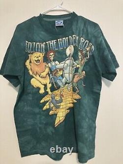 Vintage GRATEFUL DEAD Follow the Golden Road Fall Tour 1994 XL Wizard Of Oz