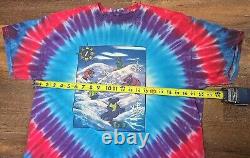 Vintage GRATEFUL DEAD GDM 1990 SNOWBOARD DANCIN BEARS Wildcat TIE-DYE T-Shirt