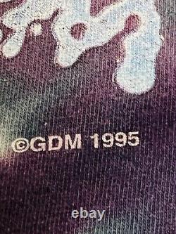 Vintage GRATEFUL DEAD Sz XL 1995 SUMMER TOUR 90s Not Fade Away Tie-Dye T-shirt