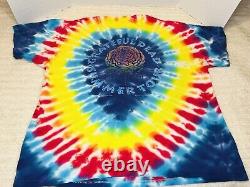 Vintage GRATEFUL DEAD Sz XL 1995 SUMMER TOUR 90s Not Fade Away Tie-Dye T-shirt