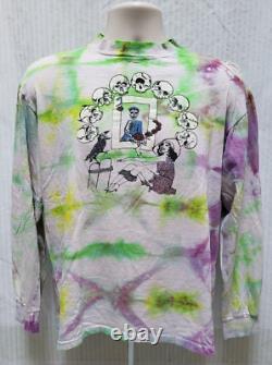 Vintage GRATEFUL DEAD Tie Dye Long Sleeve Single Stitch T Shirt Distressed M/L