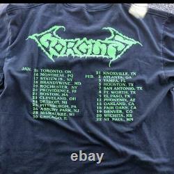 Vintage Gorguts Considered Dead Tour shirt Large Cannibal Corpse death metal