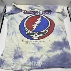 Vintage Grateful Dead 1976 Steal Your Face T Shirt Tie Dye Band Tee