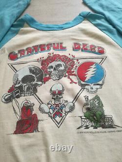 Vintage Grateful Dead 1979'Long Strange Trip' Baseball Jersey Tour Shirt