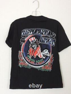 Vintage Grateful Dead 1981 Tour Tee Shirt Fantasy Pakistan Size Medium