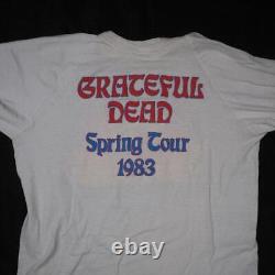 Vintage Grateful Dead 1983 Spring Tour Concert T-Shirt Size L