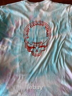 Vintage Grateful Dead 1988 East Coast Tour Shirt Large L Vintage Tie Dye