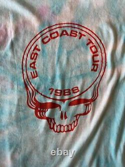 Vintage Grateful Dead 1988 East Coast Tour Shirt Large L Vintage Tie Dye