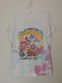 Vintage Grateful Dead 1994 Tour Tie Dye It's Worth Trip Tee Shirt Single Size XL