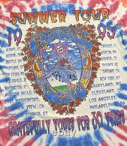 Vintage Grateful Dead 30th Anniversary 1995 Summer Tour Concert T-Shirt Large