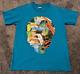 Vintage Grateful Dead ANVIL Shirt Large Rain Forest Blue OG 1993 Spring Tour