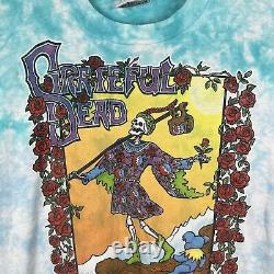 Vintage Grateful Dead April Fools 1993 GDM Nassau Coliseum Shirt Liquid Blue XL