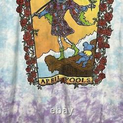 Vintage Grateful Dead April Fools 1993 GDM Nassau Coliseum Shirt Liquid Blue XL