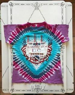 Vintage Grateful Dead Concert Tour T-shirt 1991 RFK Washington DC Tie Dye Large