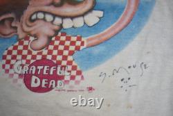 Vintage Grateful Dead Europe'72 Ice Cream Kid t-shirt signed Stanley Mouse 70s