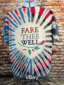 Vintage Grateful Dead Fare Thee Well Stealie Tee Shirt Size XL Single Stitched