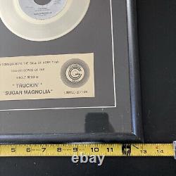 Vintage Grateful Dead Gold Record Framed Display Very Nice