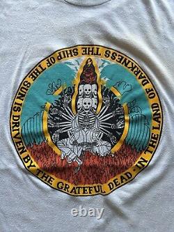 Vintage Grateful Dead Gray Ship of the Sun Single Stitch Graphic T-shirt XL