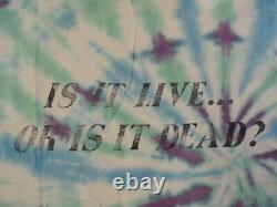 Vintage Grateful Dead Is It Live Or Is Dead Single Stitch Tie Dye Tee Shirt XL