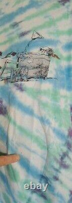 Vintage Grateful Dead Is It Live Or Is Dead Single Stitch Tie Dye Tee Shirt XL
