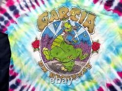 Vintage Grateful Dead Jerry Garcia T-Shirt M 1987 Dinosaur Tie Dye NWT RARE