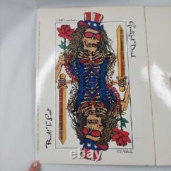 Vintage Grateful Dead Playing Cards & CD 1989 DEAD IN A DECK Boxed Set