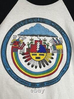 Vintage Grateful Dead Raglan T shirt 1982 David Lundquist Eagle Eye Studios Sz L