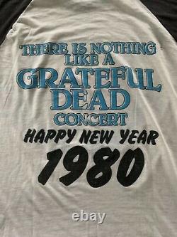 Vintage Grateful Dead Shirt 1979 5 Night New Years Run Oakland Small Medium