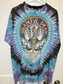 Vintage Grateful Dead Shirt 1991 L. A. Coliseum Liquid Blue XL 23x30.5 Thrash