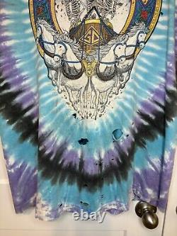 Vintage Grateful Dead Shirt 1991 L. A. Coliseum Liquid Blue XL 23x30.5 Thrash