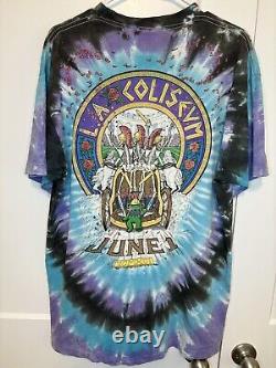 Vintage Grateful Dead Shirt 1991 L. A. Coliseum Liquid Blue XL 23x30.5 Thrash