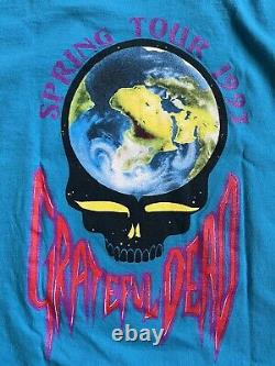 Vintage Grateful Dead Shirt 1993 Spring Tour Rainforest Stealie Jungle Garcia