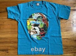 Vintage Grateful Dead Shirt 1993 Spring Tour Rainforest Stealie Jungle Garcia