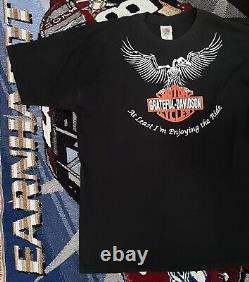 Vintage Grateful Dead Shirt Motorcycle Harley Davidson FL Tour 90s 2 Sided Rare