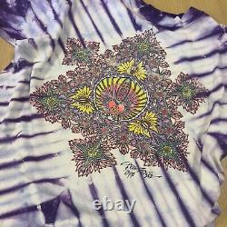 Vintage Grateful Dead Shirt Phil Brown Front and Back Image Tie Dye 1988 XL