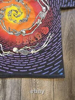 Vintage Grateful Dead Shirt XL 92 Tour Skeleton Single Stitch AOP Rare Garcia