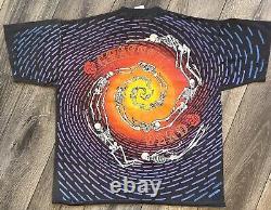 Vintage Grateful Dead Shirt XL 92 Tour Skeleton Single Stitch AOP Rare Garcia